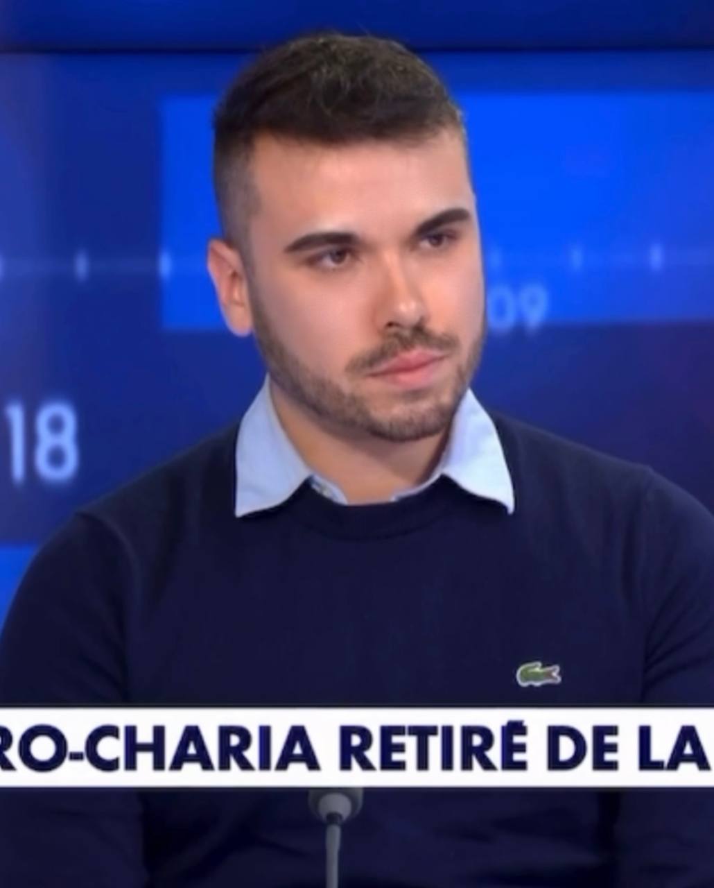 Yohan Pawer sur un plateau de télévision